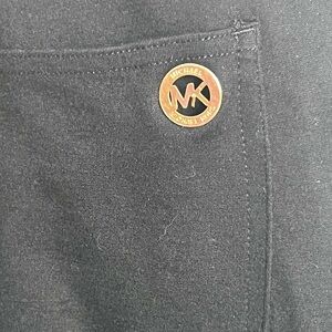 Michael Kors Black Dress Pants with Gold Logo